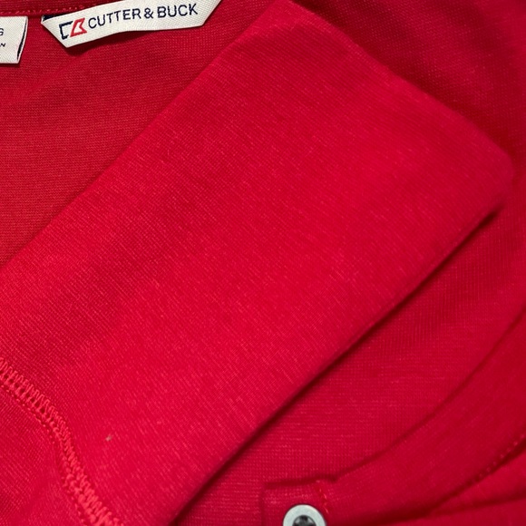 NWOT Cutter and Buck Red Ladies Keep You Warm Henley Style Shirt Size La… - Picture 4 of 9